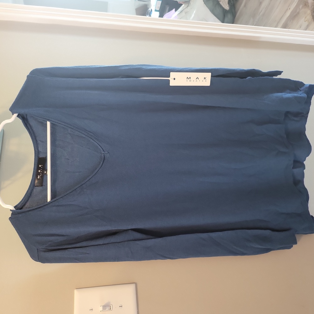 MAK Navy Blue Tunic Sweater